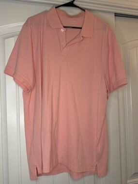 J. Crew Men's Pink Polo Shirt